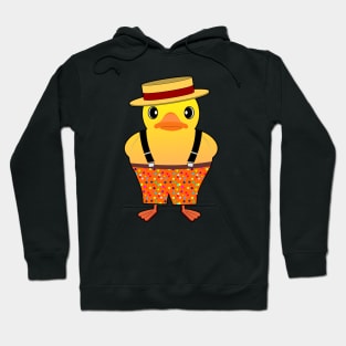 Rubber Duck Boater and Shorts Hoodie